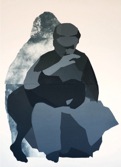 Pieta Litzmannstadt | serigraphy, intaglio | 149×109 cm | 2015